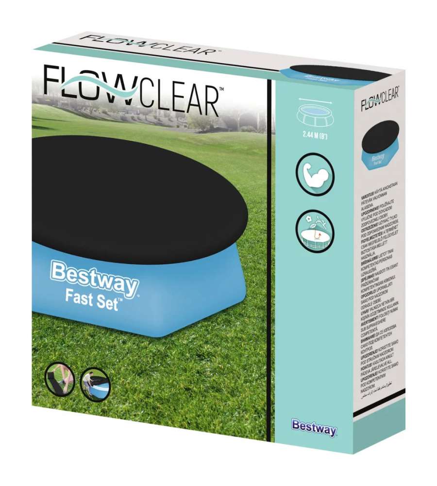 Telo Copripiscina 244cm Rotonda Bestway Telo Copripiscina 244cm Rotonda Bestway